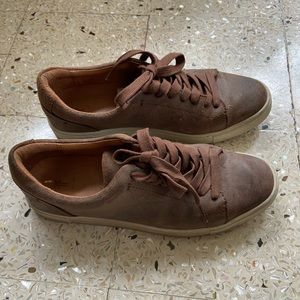 Frye Ivy low lace up suede leather sneakers